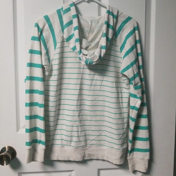 New volcom striped hoodie sweatshirt pullover sweater jacket small - Picture 2 of 2